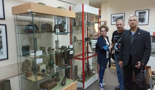 Музей поискового отряда «Витязь» посетили воины-интернационалисты