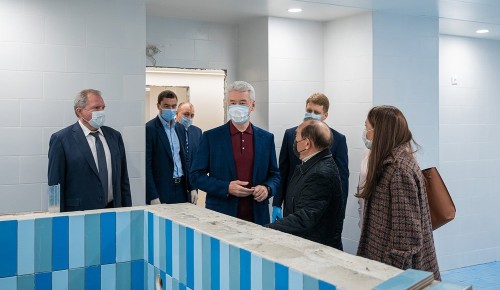 Собянин осмотрел итоги реконструкции детской поликлиники в Лианозове