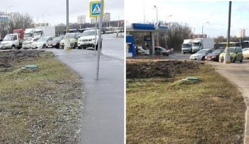 Территорию возле остановки на ул Генерала Тюленева привели в порядок