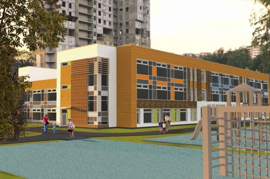 Фасад детского сада на Феодосийской улице будет облицован керамогранитом
