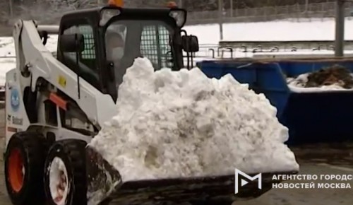 Снегоплавильный пункт в Северном Бутове перерабатывает 1500 кубометров в сутки