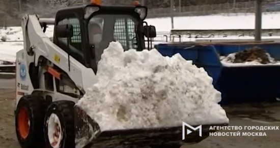 Снегоплавильный пункт в Северном Бутове перерабатывает 1500 кубометров в сутки