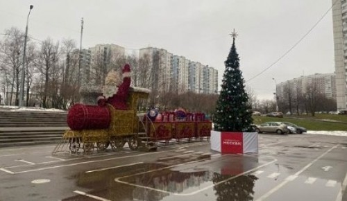 Более 15 праздничных елей установят в Ясеневе к Новому году и Рождеству
