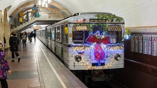 В Рождественский сочельник поезда городского метрополитена и Московского центрального кольца перевезли более 313 тысяч пассажиров
