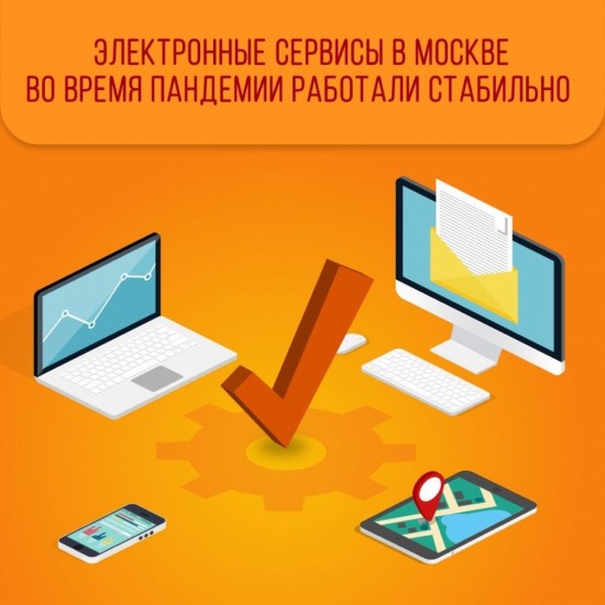 Электронные сервисы в Москве во время пандемии работали стабильно