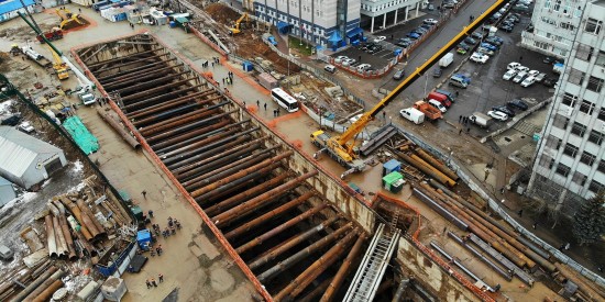 Строительство станции метро «Зюзино»: готовность южного участка БКЛ составляет 25 процентов