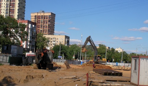 В районе Зюзино приступили к строительству второго выхода со станции “Севастопольская”