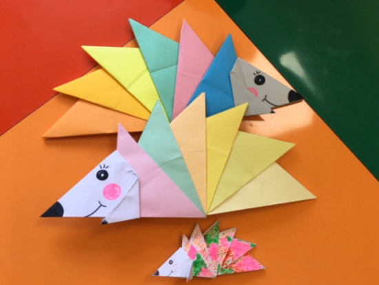 Как сделать ежика оригами из бумаги | Origami paper hedgehog