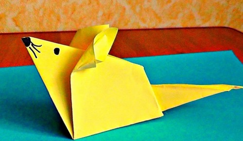 Изготовить мышку в технике оригами зюзинцы могут онлайн 