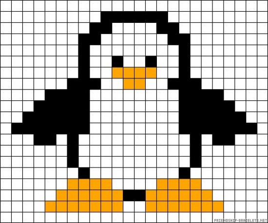 В СДЦ “Ратмир” нарисовали по клеточкам пингвина