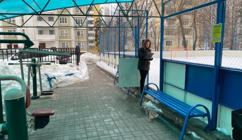 Спортивные площадки проинспектировали в Обручевском районе
