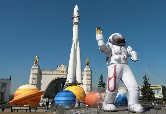 Дошкольники района Зюзино сделали поделку, посвящённую Дню космонавтики