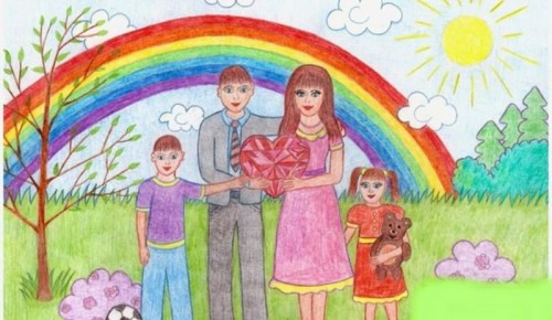 Школьники Ломоносовского района приглашаются на конкурс рисунков «Моя семья, моя Россия»