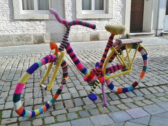 В Котловке появится велосипедная парковка в стиле вязаного граффити