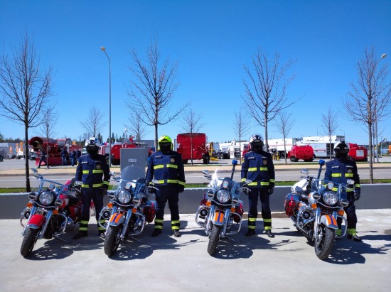 Пожарно-спасательные мотоциклы на комплексной безопасности