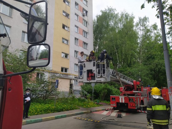 Пожарные ликвидировали возгорание в Коньково