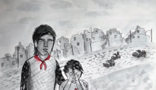 Центр «Лидер» подготовил онлайн-выставку рисунков про войну