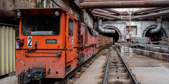 Собянин осмотрел ход строительства станции метро «Лианозово»