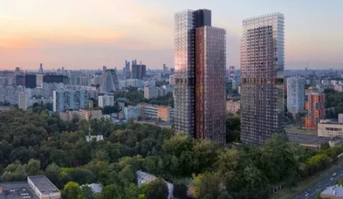 Появилось видео строительства двух небоскребов в Котловке