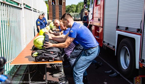 В Департаменте ГОЧСиПБ прошли соревнования по боевому развертыванию