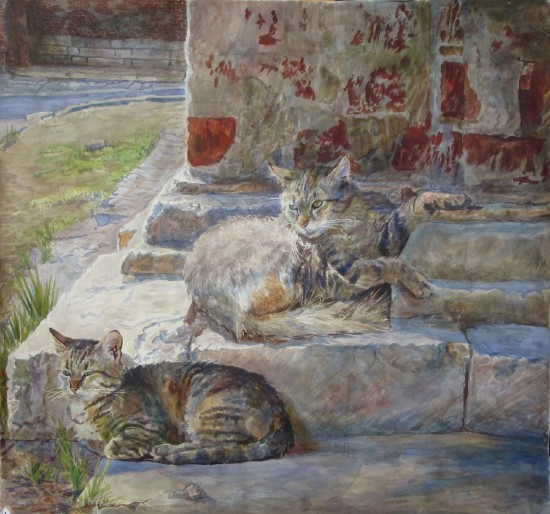 Академия акварели Андрияки рассказала о кошках в живописи