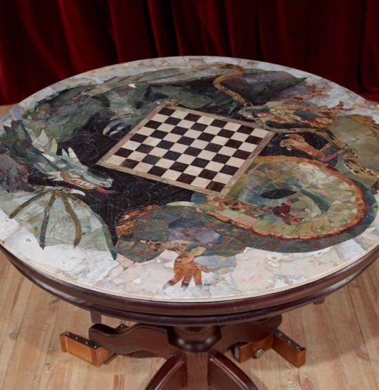 Академия акварели и изящных искусств Андрияки рассказала о работе, выполненной флорентийской мозаикой