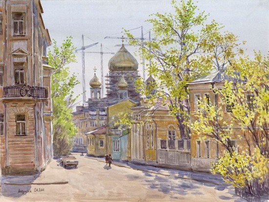 Сергей Андрияка рассказал историю картины "Староконюшенный переулок"