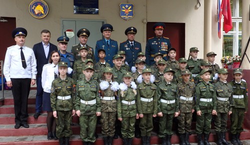 Торжественная церемония, посвященная Дню знаний во Втором Московском кадетском корпусе