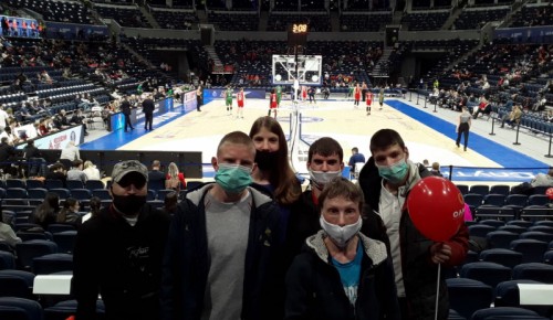 Подопечные Социального дома "Обручевский" посетили баскетбольный матч "Суперкубок Единой Лиги ВТБ"