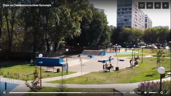 «Мой район» рассказал о парке на Симферопольском бульваре