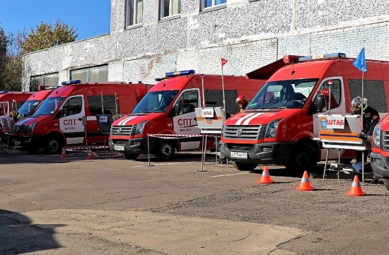 В Москве соревнуются лучшие дежурные смены службы пожаротушения