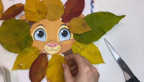 Воронцовский парк опубликовал онлайн-занятие "Львенок из осенних листьев"