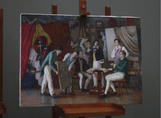 Академия акварели Андрияки рассказала о жанре исторической картины на примере работы малого диплома