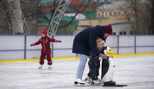 Сергунина: 20 катков с искусственным покрытием открылось в парках Москвы
