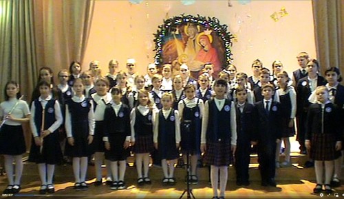 Хор школы при Андреевском монастыре участвует в Рождественском конкурсе