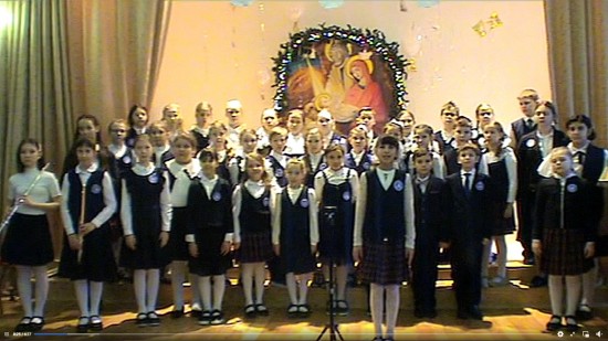 Хор школы при Андреевском монастыре участвует в Рождественском конкурсе